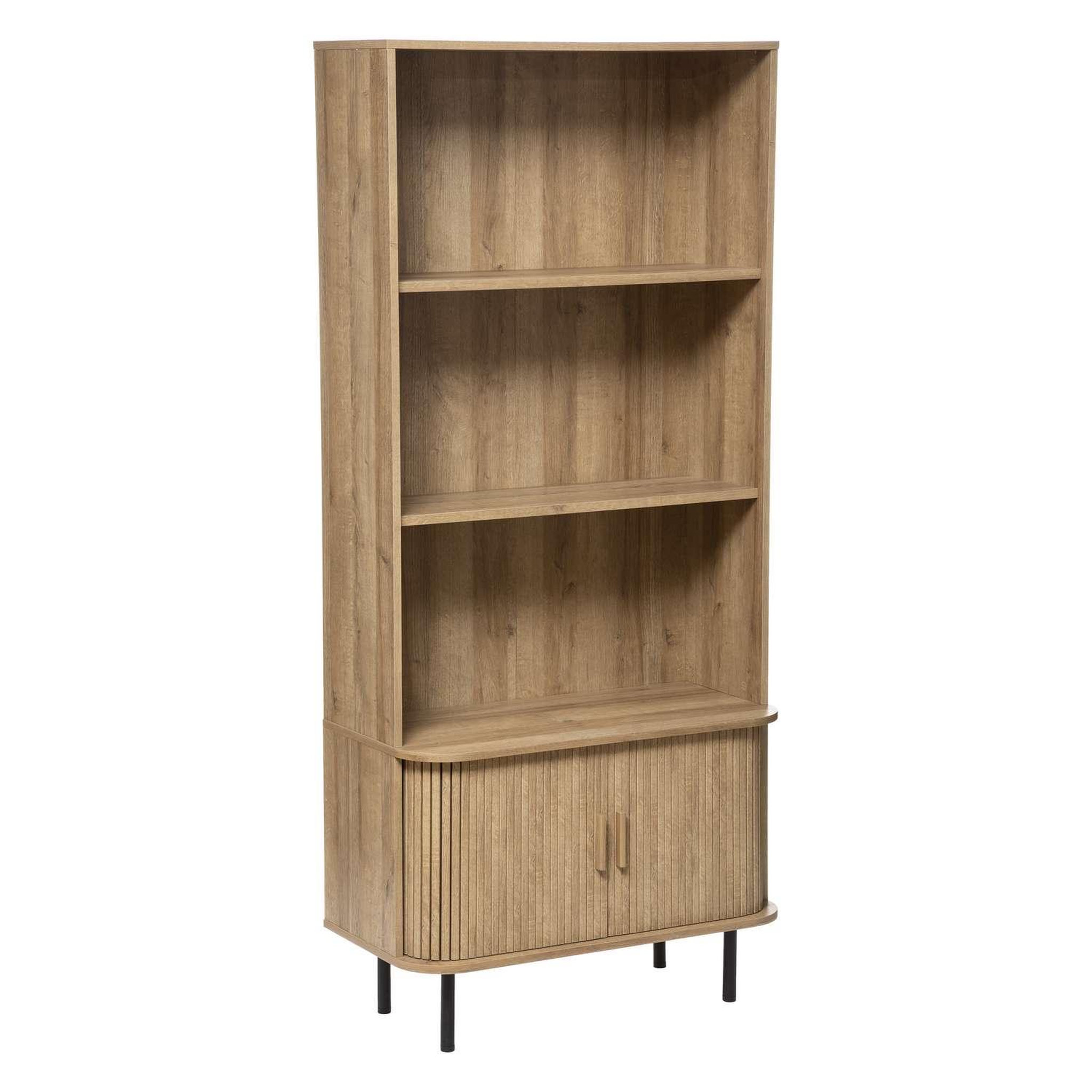 ATMOSPHERA Bibliothèque 2 portes colva en bois - marron
