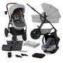 Voir la diapositive 1 : KINDERKRAFT Poussette multifonctions XMOOV 3en1  GRIS CLAIR