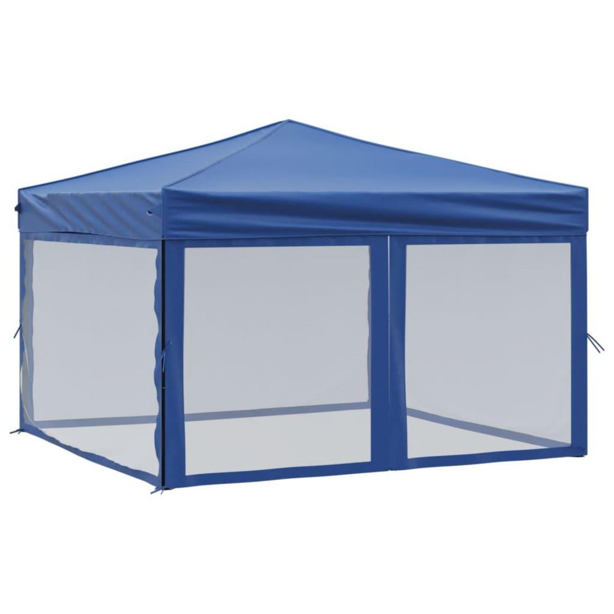 VIDAXL Tente de reception pliable avec parois Bleu 3x3 m