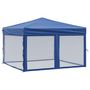 Voir la diapositive 2 : VIDAXL Tente de reception pliable avec parois Bleu 3x3 m