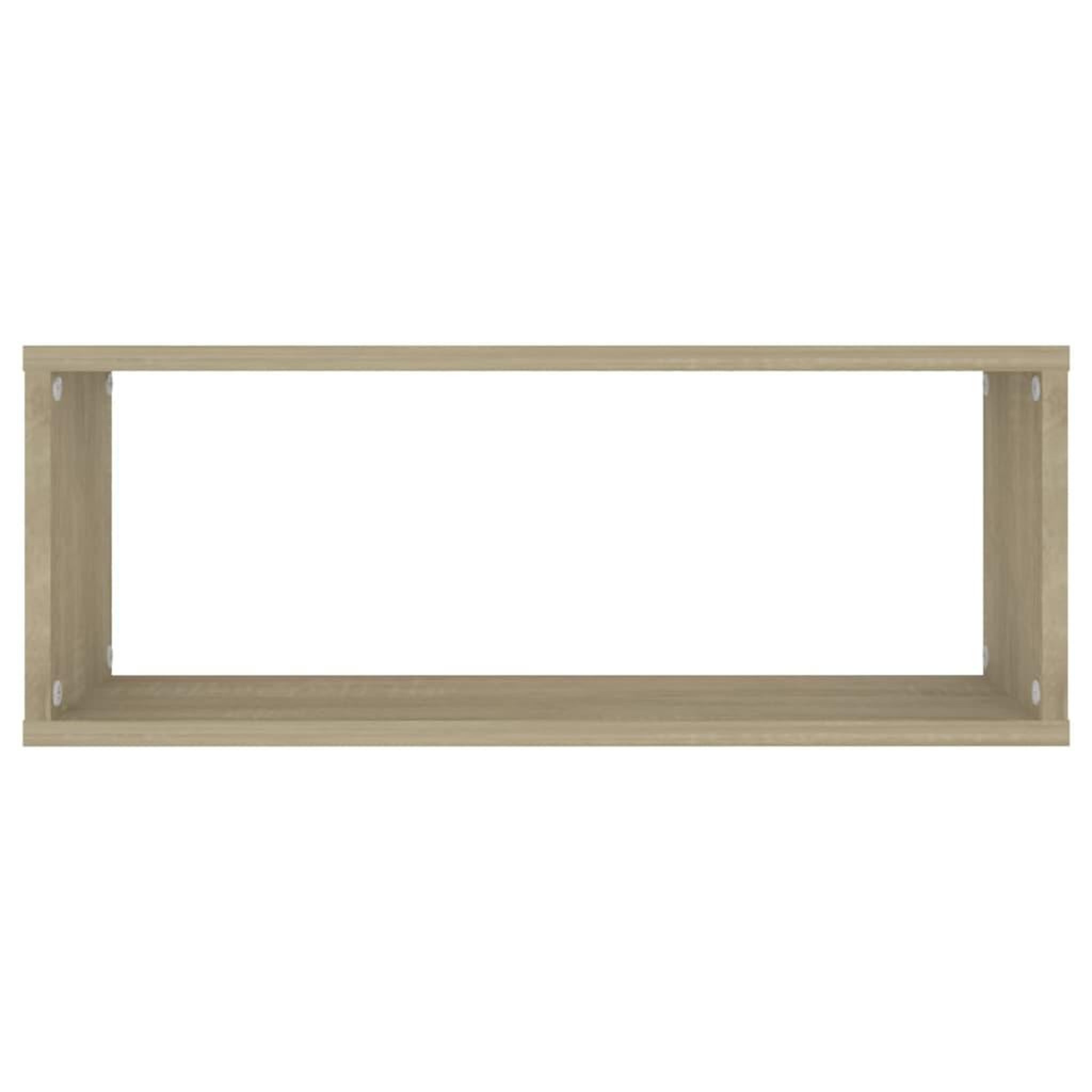 Voir la diapositive 5 : VIDAXL Etageres murales cube 2 pcs Chene sonoma Bois d'ingenierie