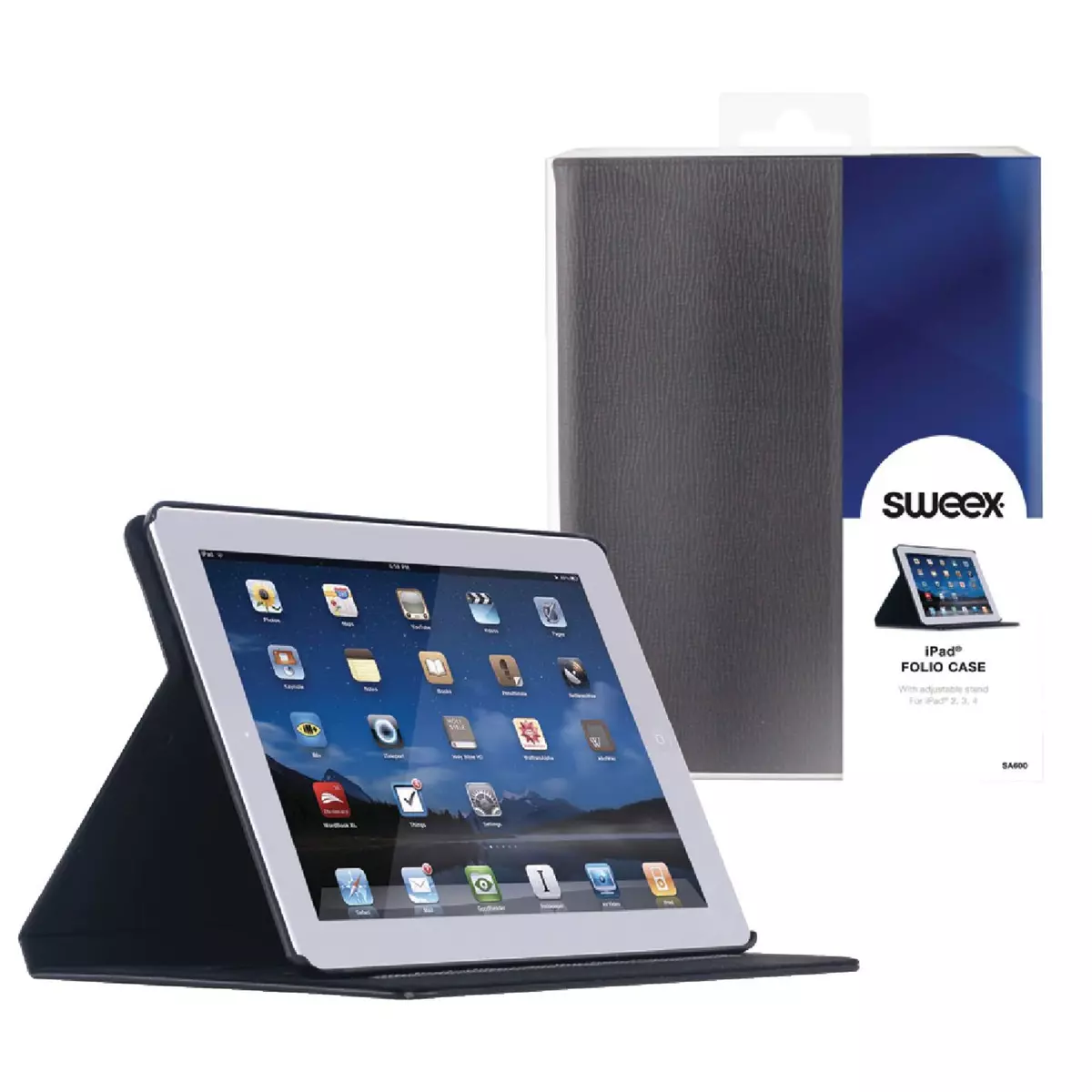 Sweex Étui de protection iPad Noir
