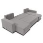 Voir la diapositive 3 : BEST MOBILIER Artemisa - canapé panoramique en u - 7 places - convertible avec coffre - en velours côtelé