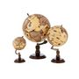 Voir la diapositive 2 : Paris Prix Globe sur Pied en Bois  Terrestre  50cm Marron & Orange