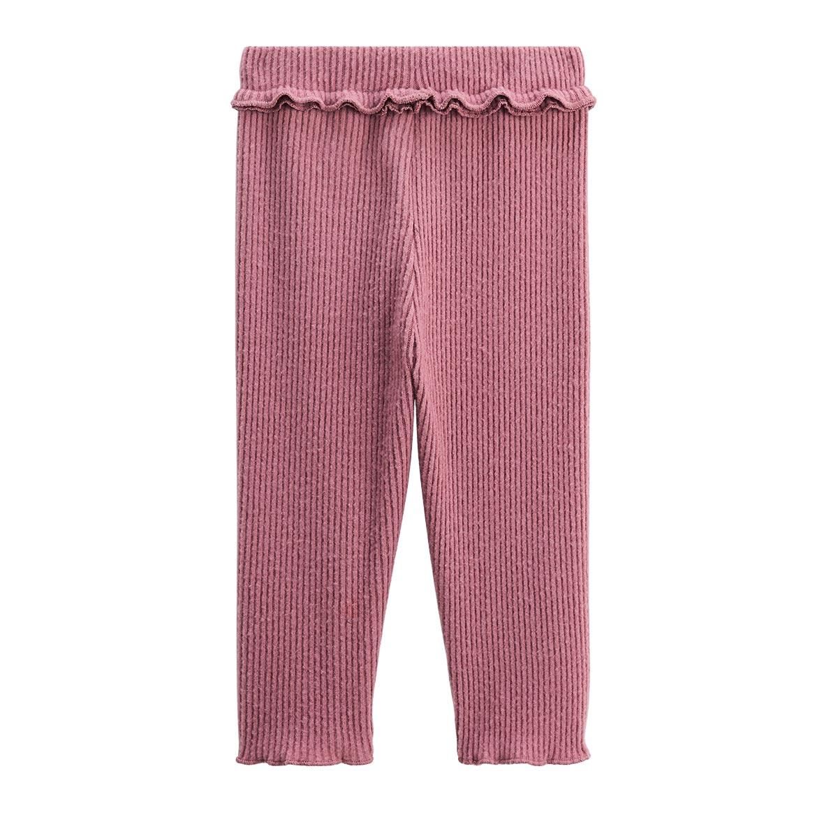 Petit Béguin Legging enfant en tricot Matcha