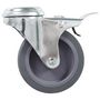 Voir la diapositive 4 : VIDAXL 24 pcs Roulettes pivotantes a trou de boulon 75 mm