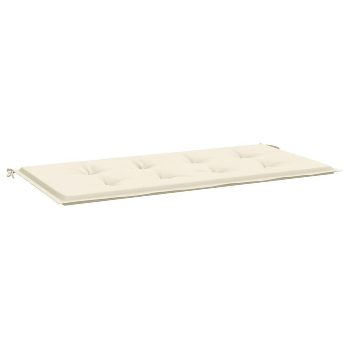 VIDAXL Coussin de banc de jardin creme 100x50x3 cm tissu oxford