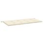 Voir la diapositive 2 : VIDAXL Coussin de banc de jardin creme 100x50x3 cm tissu oxford