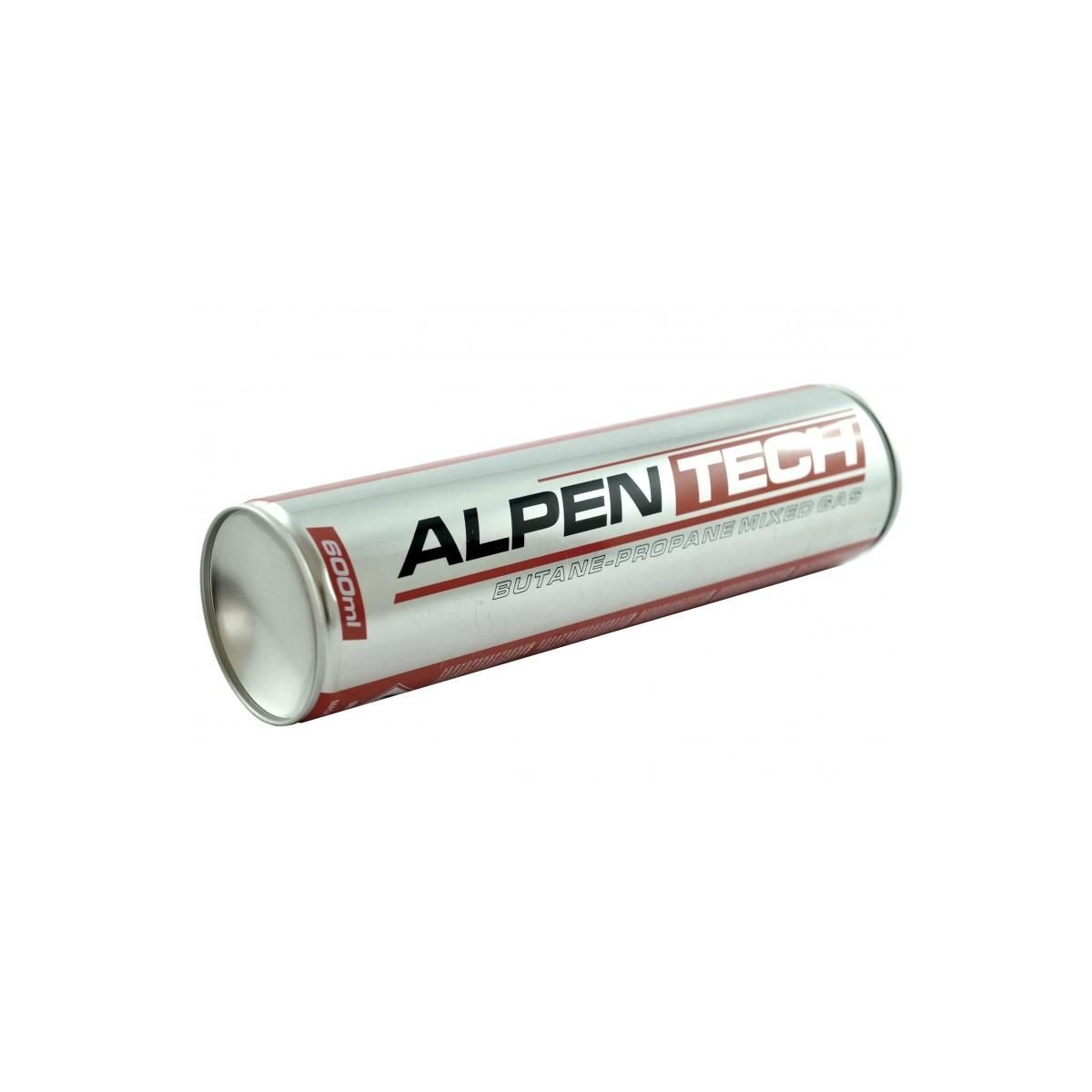 ALPENTECH Pack de 6 Cartouches de gaz 330gr Butane propane mix 600ml Valve 7/16 ALPENTECH