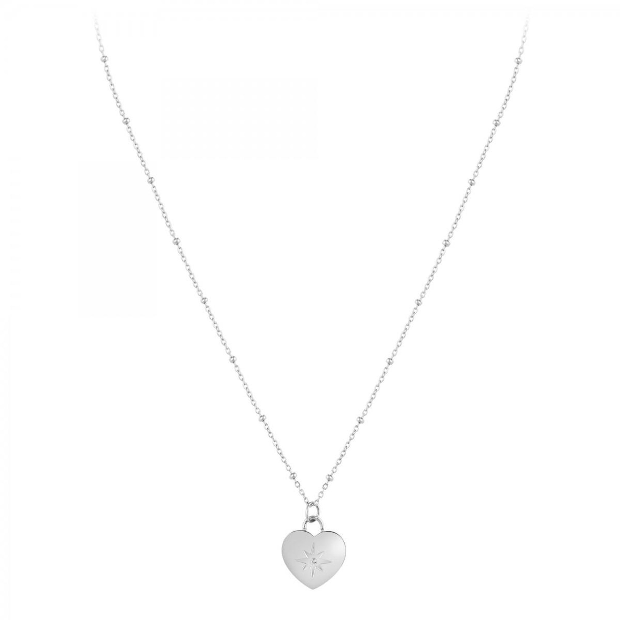 Voir la diapositive 3 : SC CRYSTAL Collier coeur par SC Crystal orné d'un véritable diamant blanc