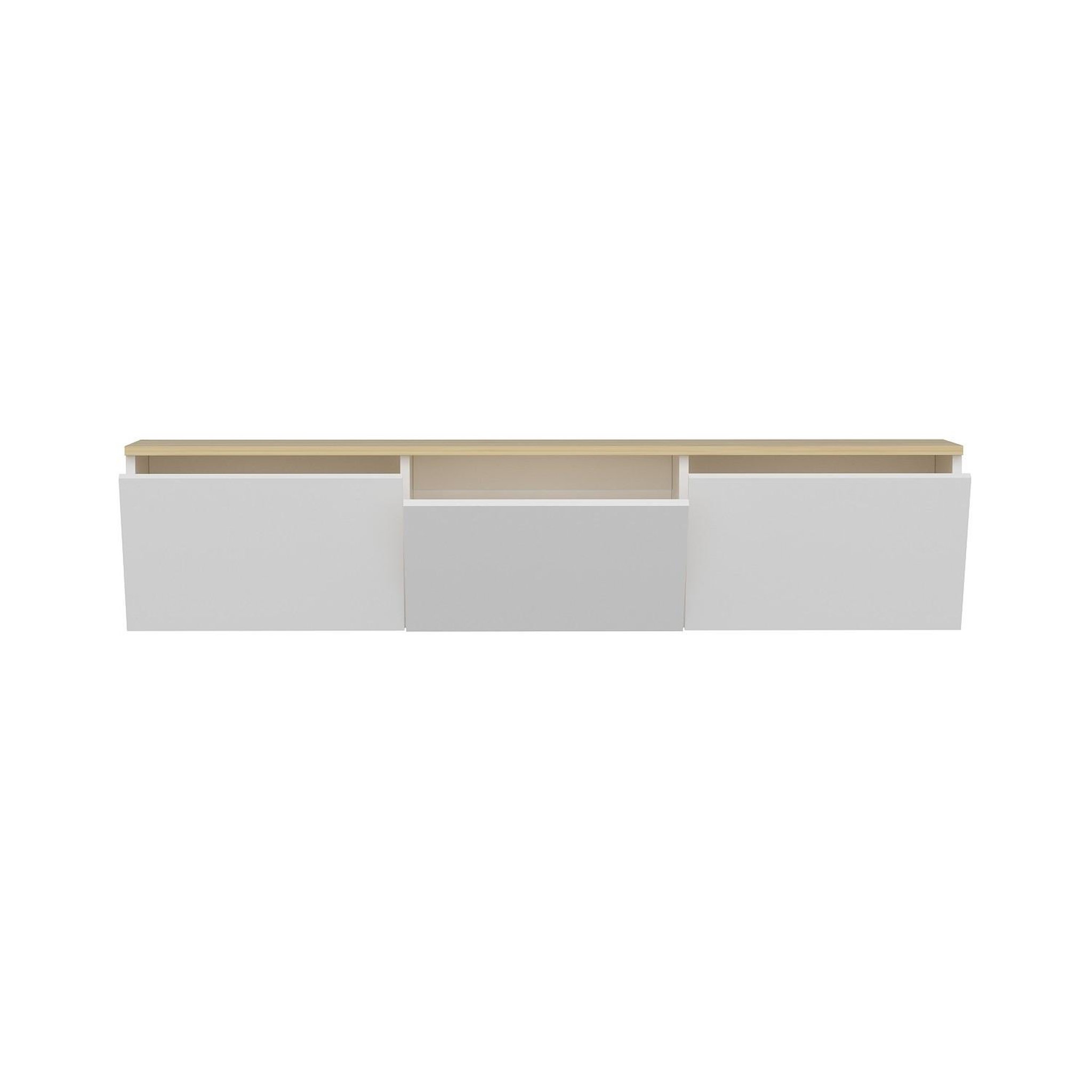 Habitat et Jardin Meuble tv en bois  neon  - 160 x 32 x 35 cm - blanc