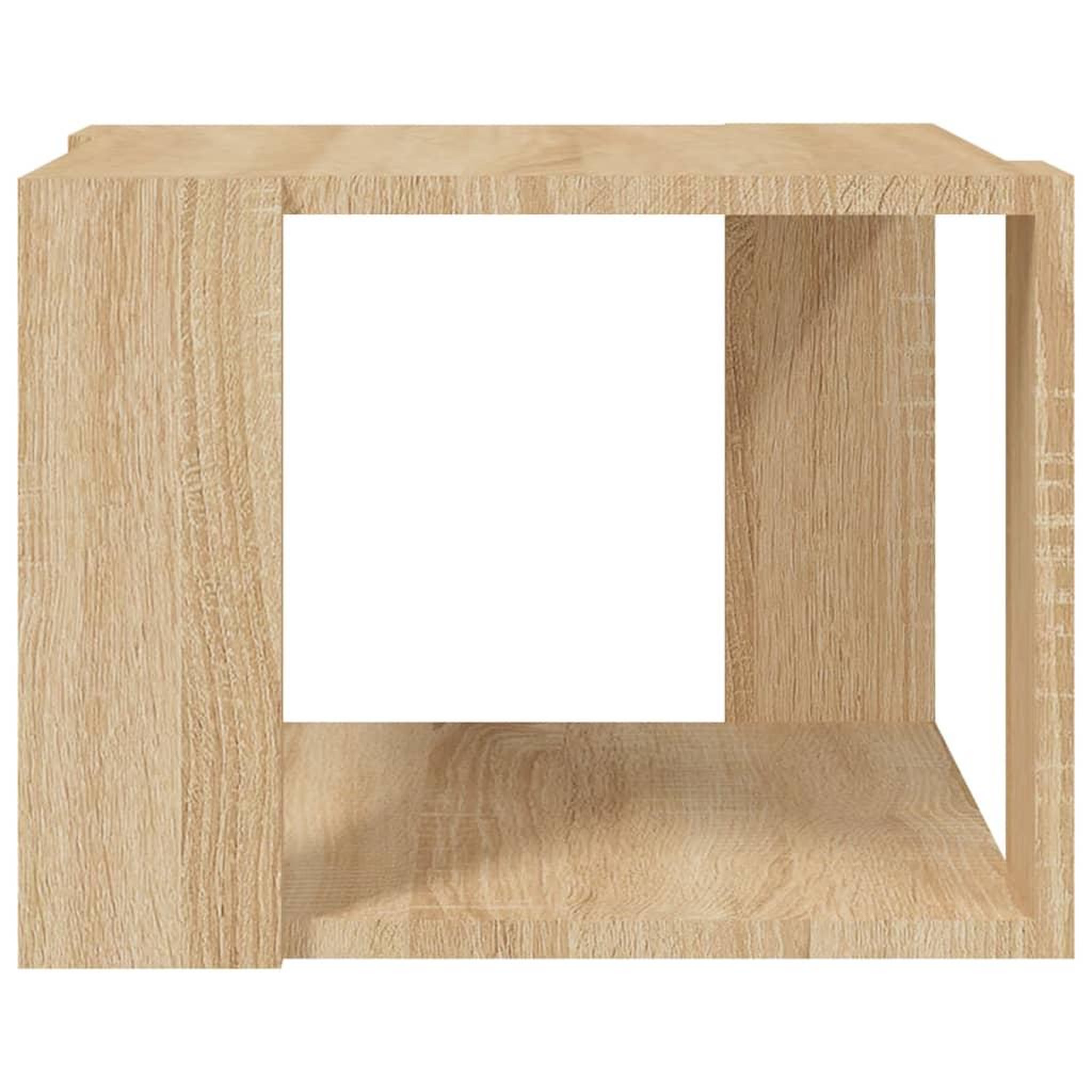 Voir la diapositive 5 : VIDAXL Table basse Chene sonoma 40x40x30 cm Bois d'ingenierie
