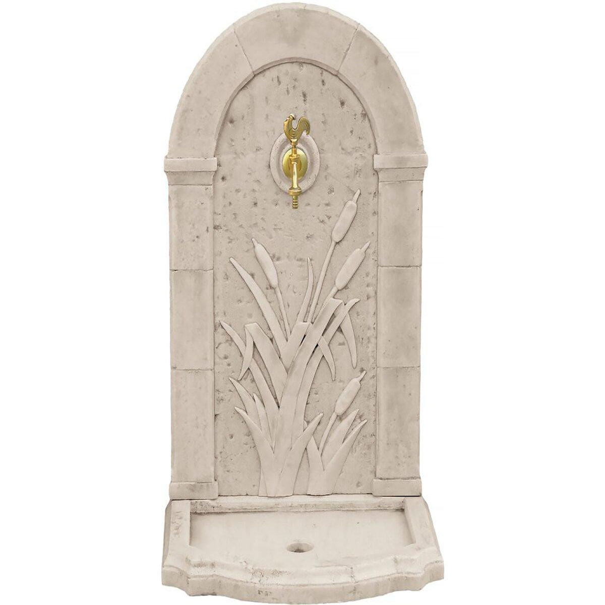 Habitat et Jardin Fontaine  ROSEAU  - en pierre reconstituée - 62 x 42 x 93 cm