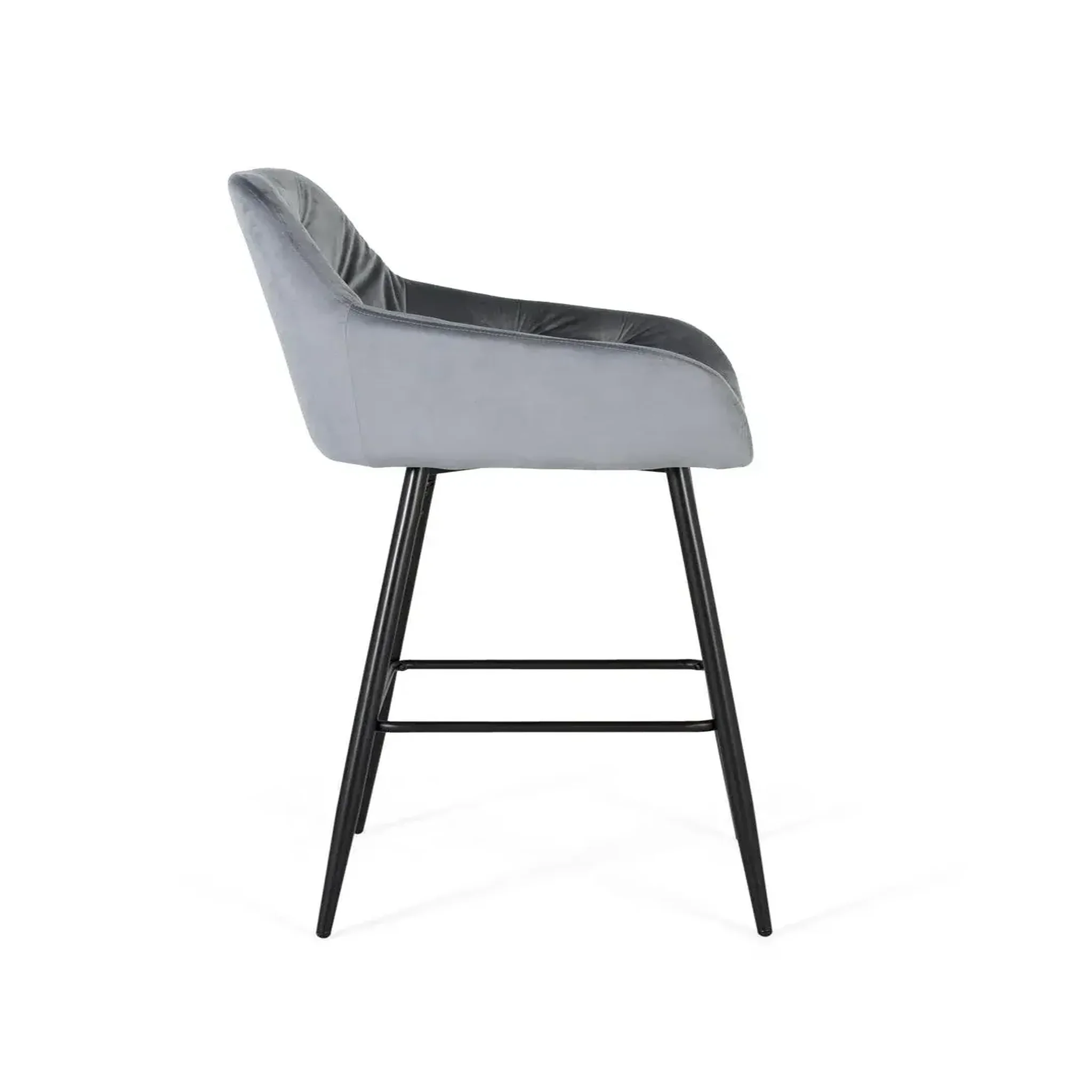 Voir la diapositive 5 : GINER Y COLOMER SL Tabouret en velours 58cm style contemporain