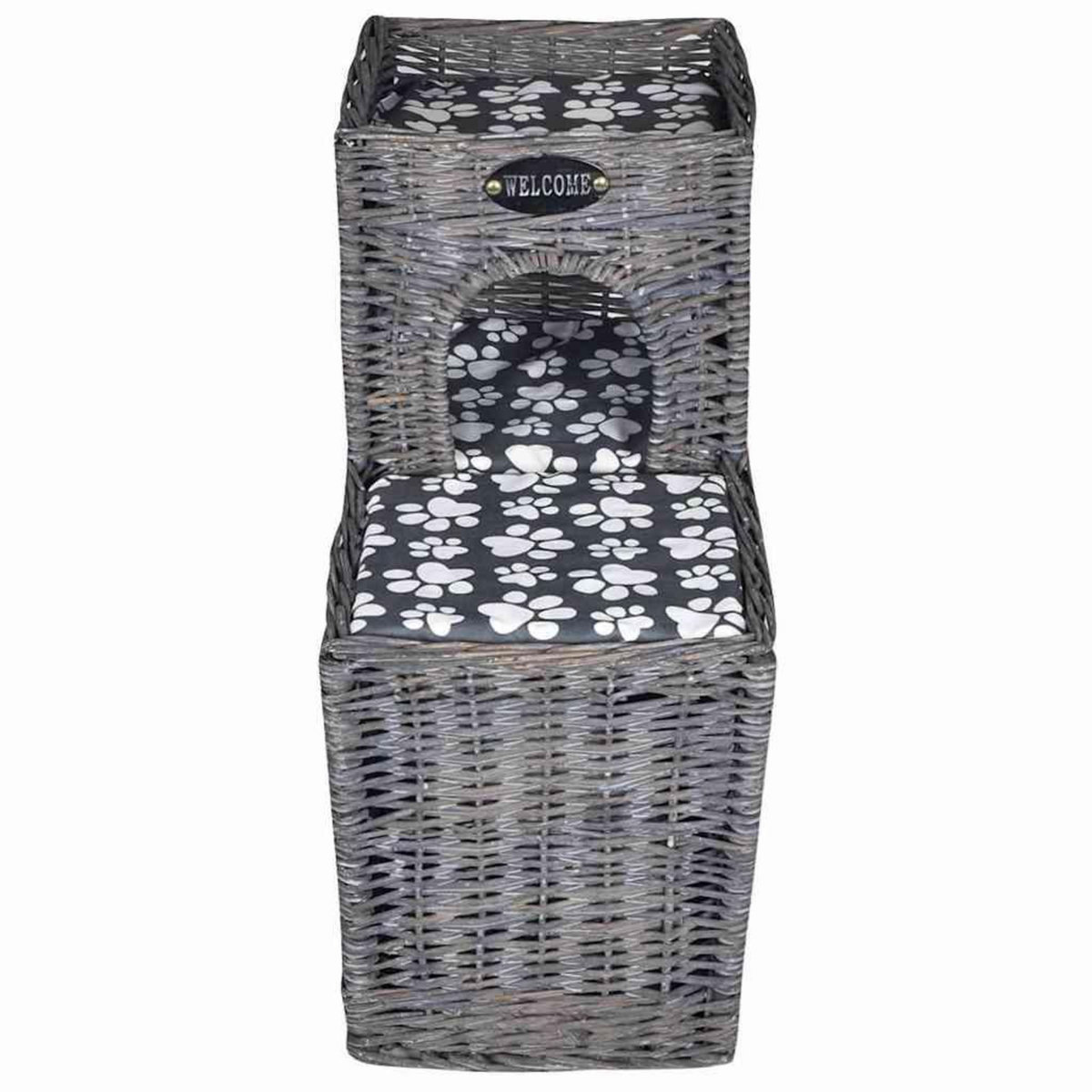 VIDAXL Arbre/maison/chateau a chat avec coussin Saule