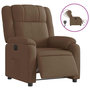 Voir la diapositive 2 : VIDAXL Fauteuil inclinable electrique Marron Tissu