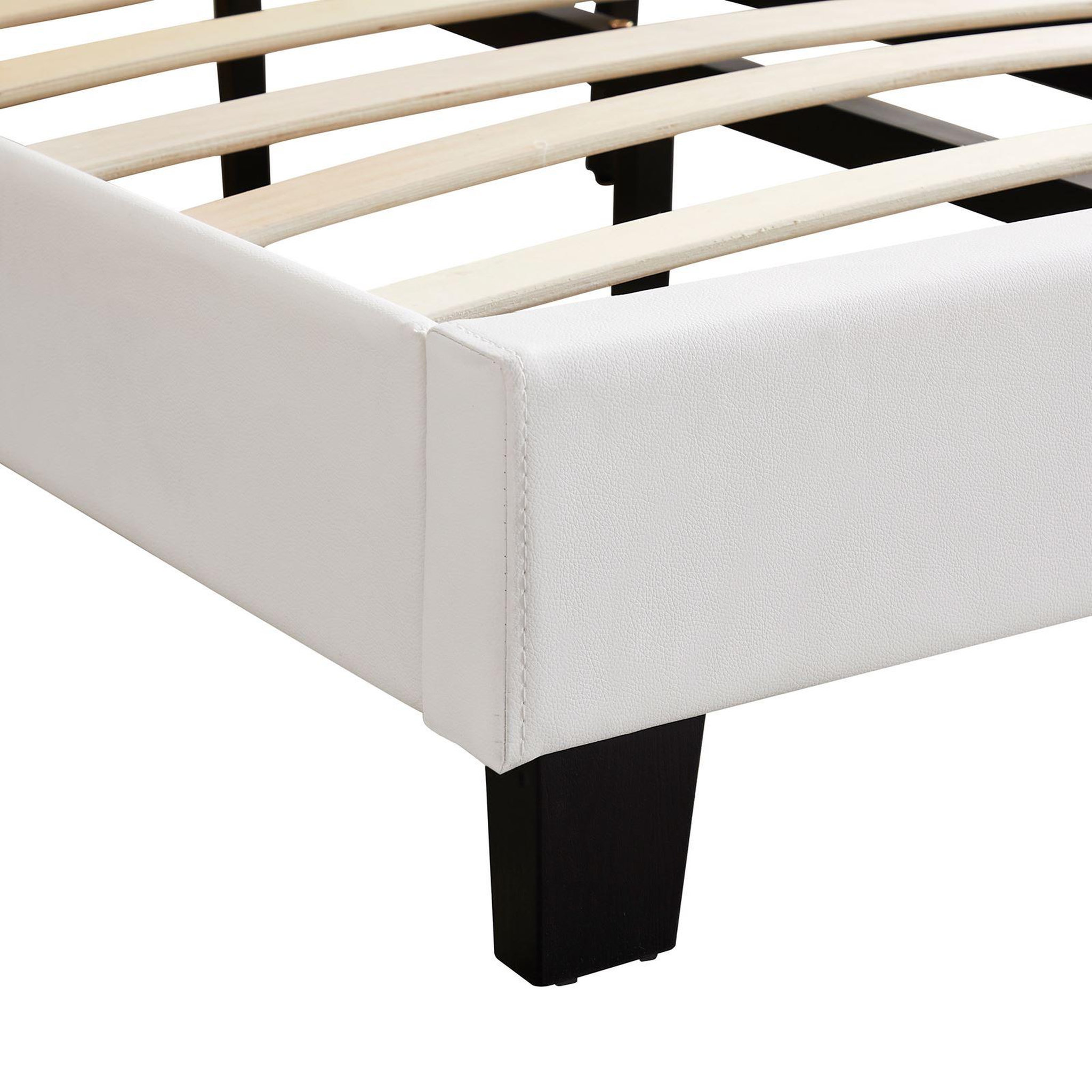 Voir la diapositive 5 : IDIMEX Lit LED simple EVAN 90x190 cm, avec sommier, revêtement en synthétique