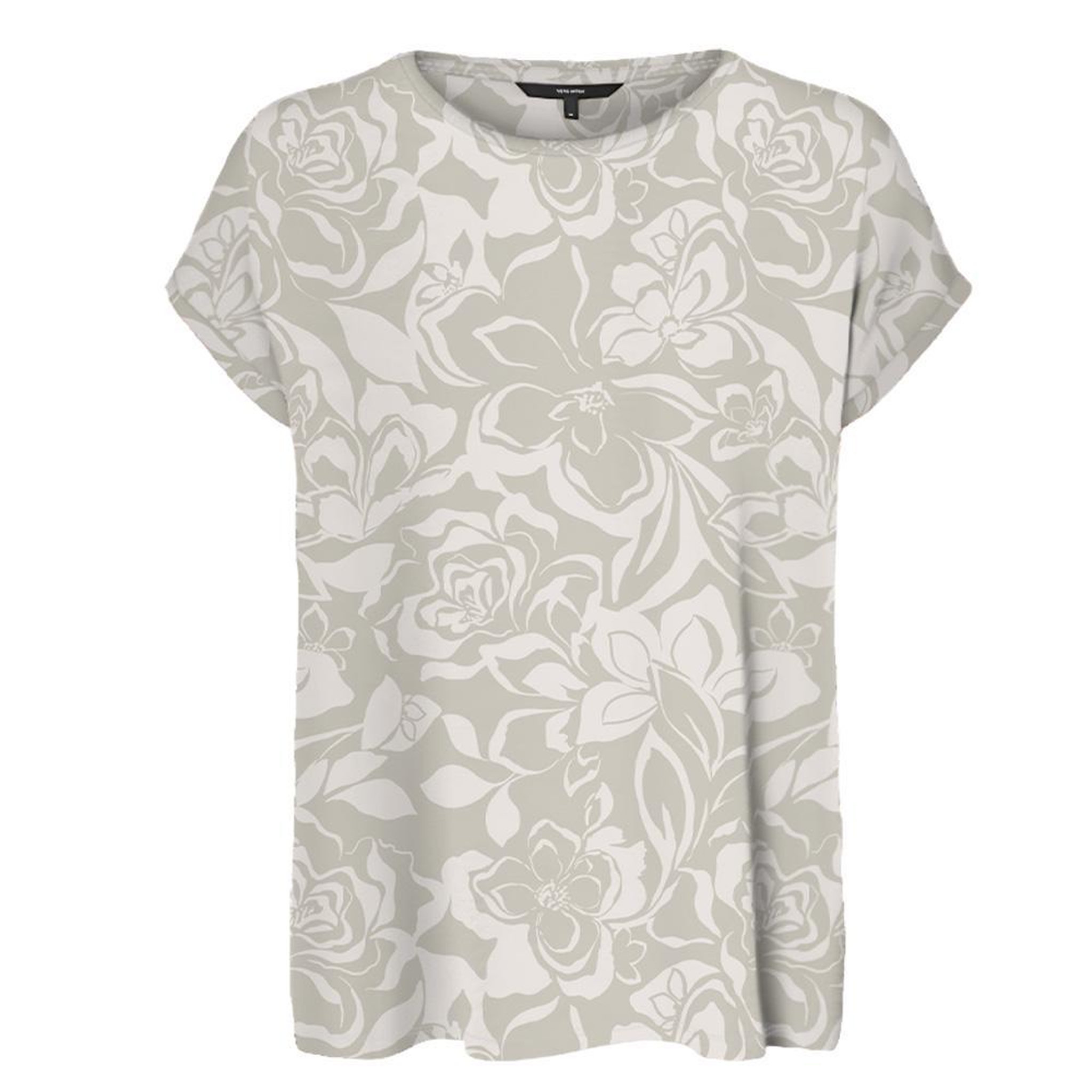 Vero Moda T-Shirt Beige/Blanc Femme Vero Moda Mava. Coloris disponibles : Beige