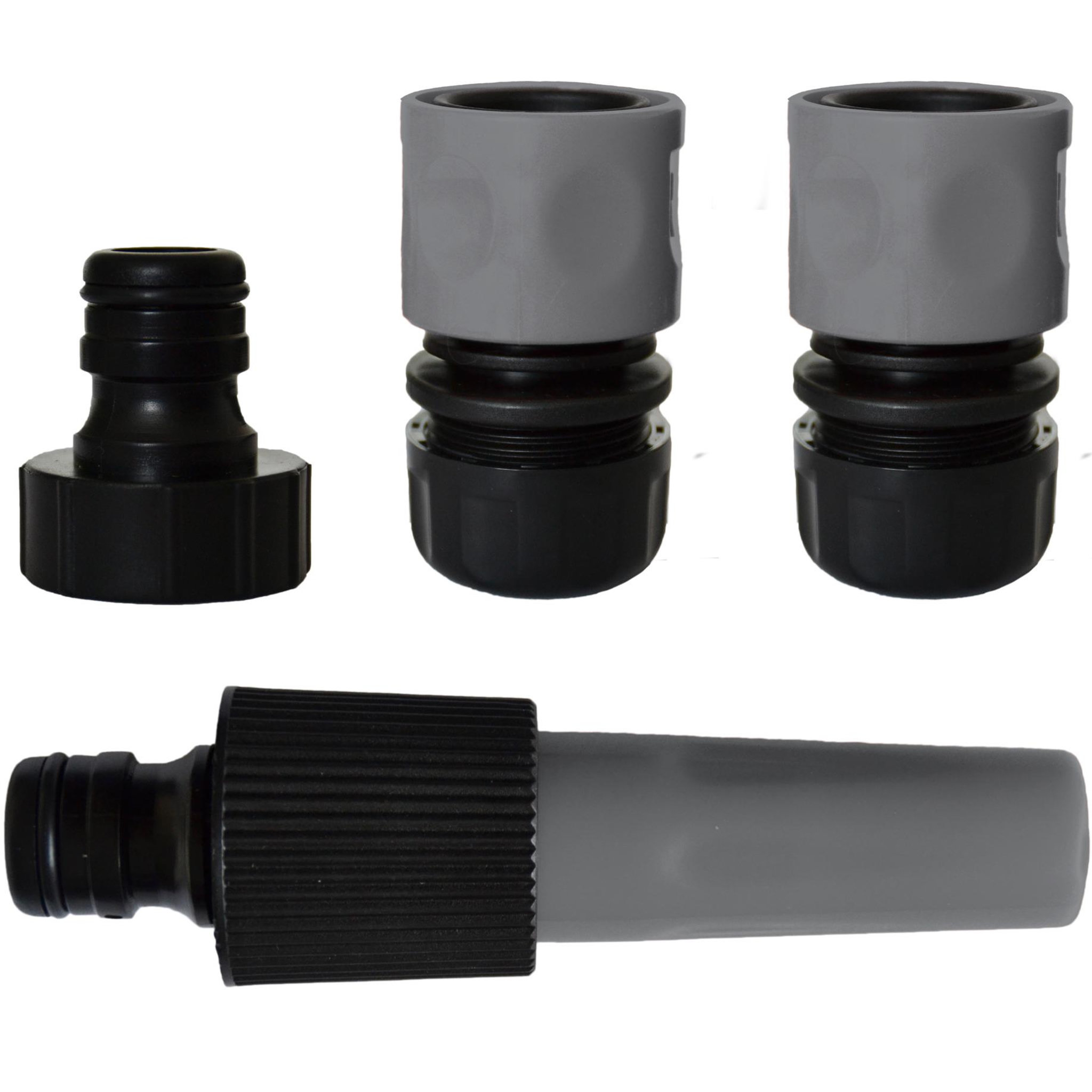 Jardibric Kit lance d'arrosage avec raccords 19 mm et nez de robinet 26x34