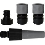 Jardibric Kit lance d'arrosage avec raccords 19 mm et nez de robinet 26x34