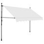 Voir la diapositive 2 : VIDAXL Auvent manuel retractable avec LED 250 cm Creme