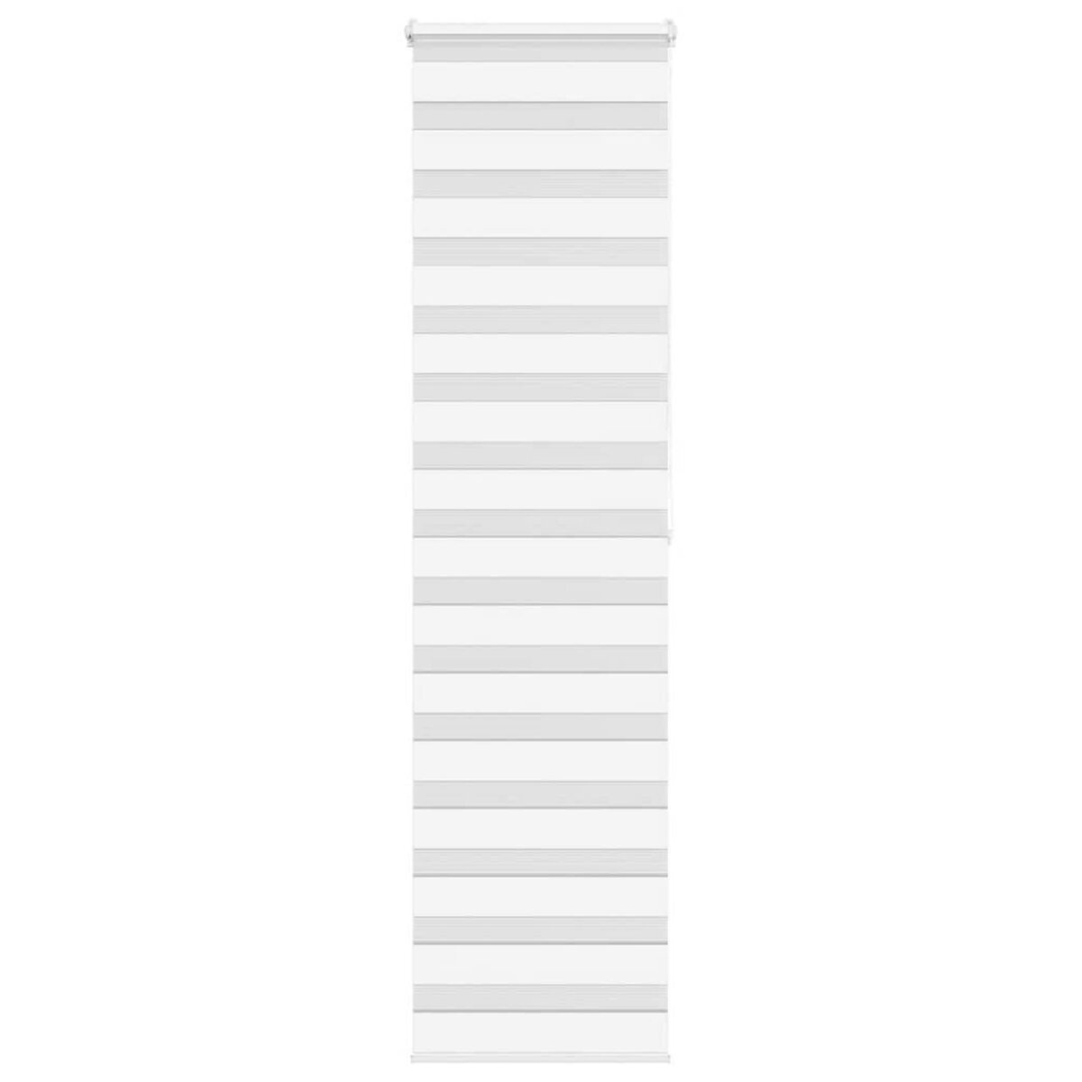 VIDAXL Store zebre blanc 60x200 cm largeur du tissu 55,9 cm polyester