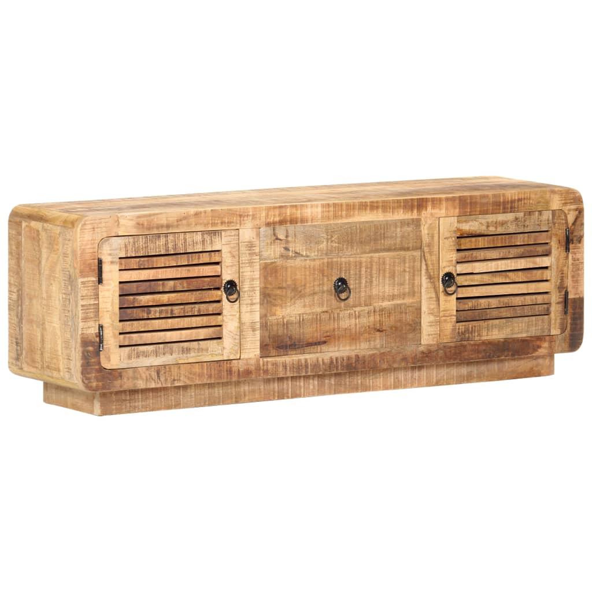 Voir la diapositive 1 : VIDAXL Meuble TV 120x30x40 cm Bois de manguier brut