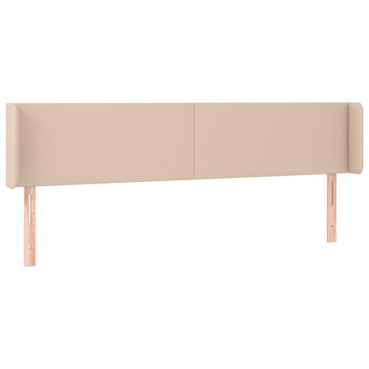 VIDAXL Tete de lit avec oreilles Cappuccino 203x16x78/88 cm Similicuir