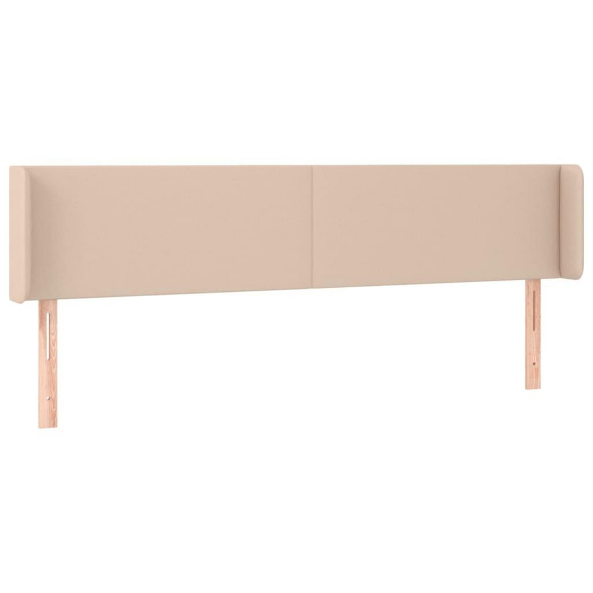 VIDAXL Tete de lit avec oreilles Cappuccino 203x16x78/88 cm Similicuir