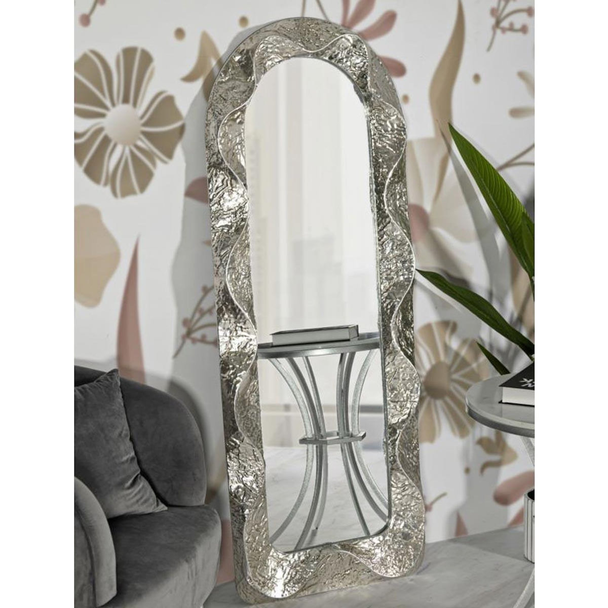 Paris Prix Miroir Mural Design  Argelux  160cm Argent