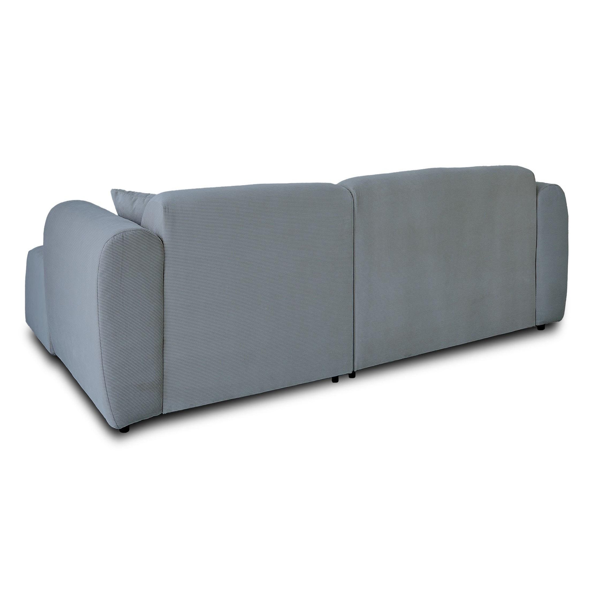 Voir la diapositive 6 : LISA DESIGN Aumance - canapé d'angle droit 4 places - en velours côtelé