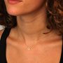 Voir la diapositive 2 : L'ATELIER D'AZUR Collier Femme Or Jaune - Motif Anneau - Pavé de Zirconiums
