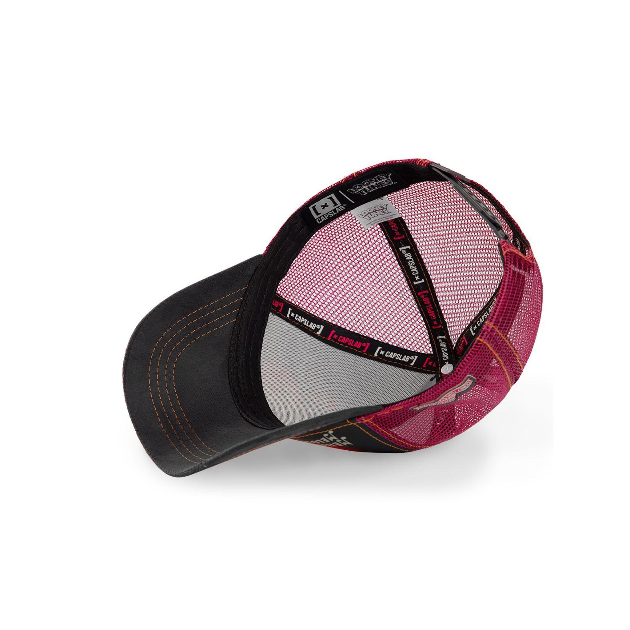 Voir la diapositive 5 : CAPSLAB Casquette Capslab Looney Tunes Bugs Bunny Gris Filet Rouge