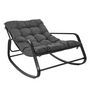 Voir la diapositive 3 : Paris Prix Fauteuil à Bascule Design  Miami  130cm Gris