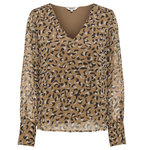 Only Blouse  Femme Only Tasha Otl. Coloris disponibles : Marron