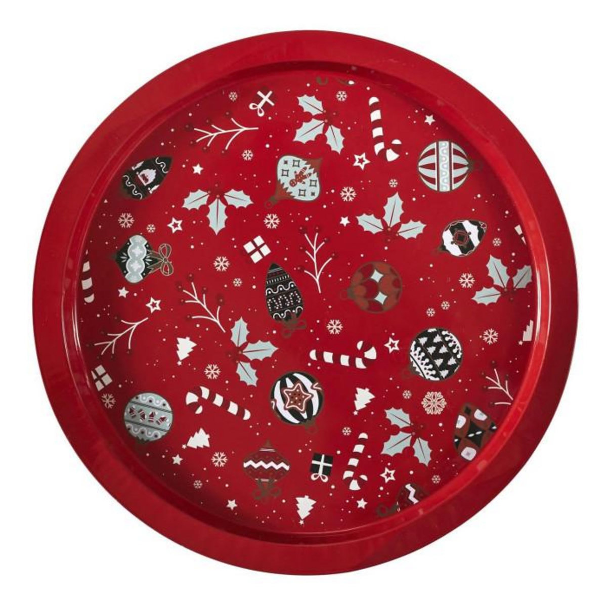 Paris Prix Plateau de Service  Noël Magique  32cm Rouge