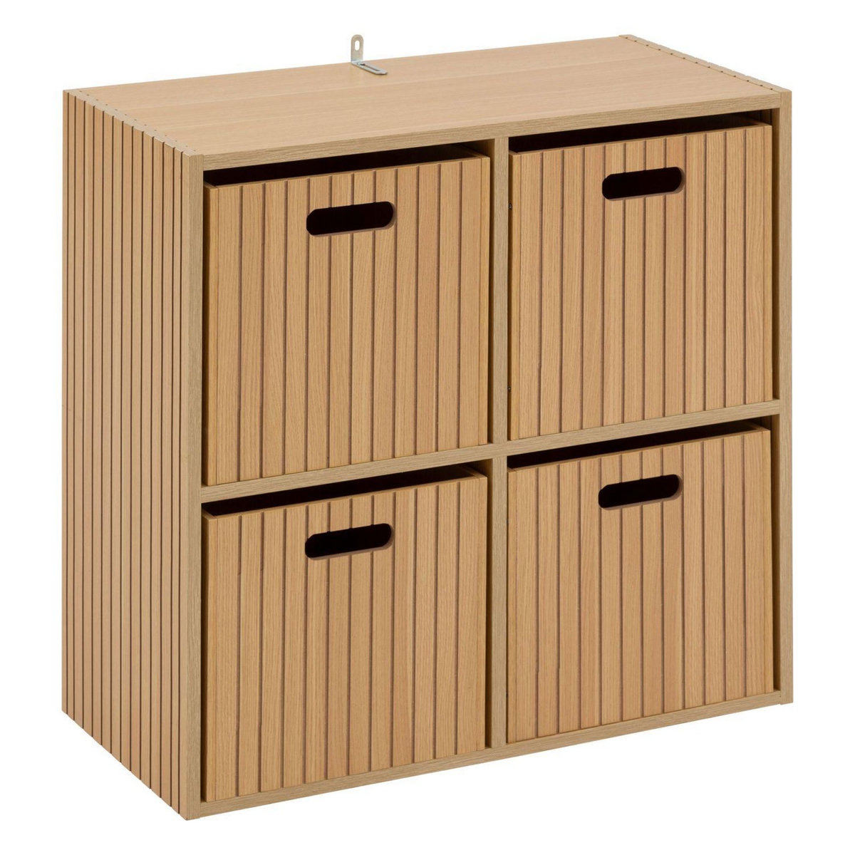 FIVE Étagère 4 cases mix en bois TASSO - Beige