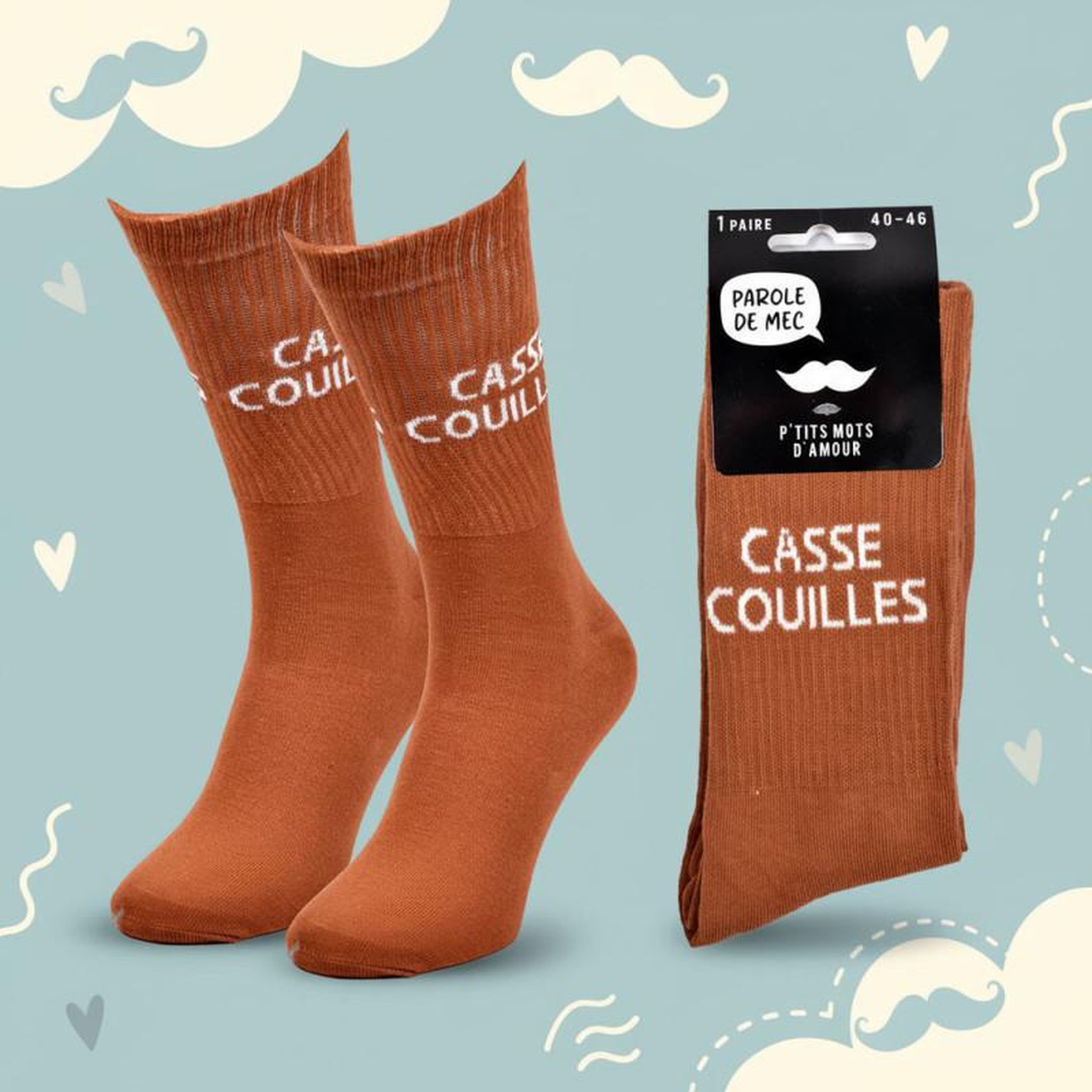 Voir la diapositive 3 : OZABI OZABI Chaussettes Homme Message Humoristiques