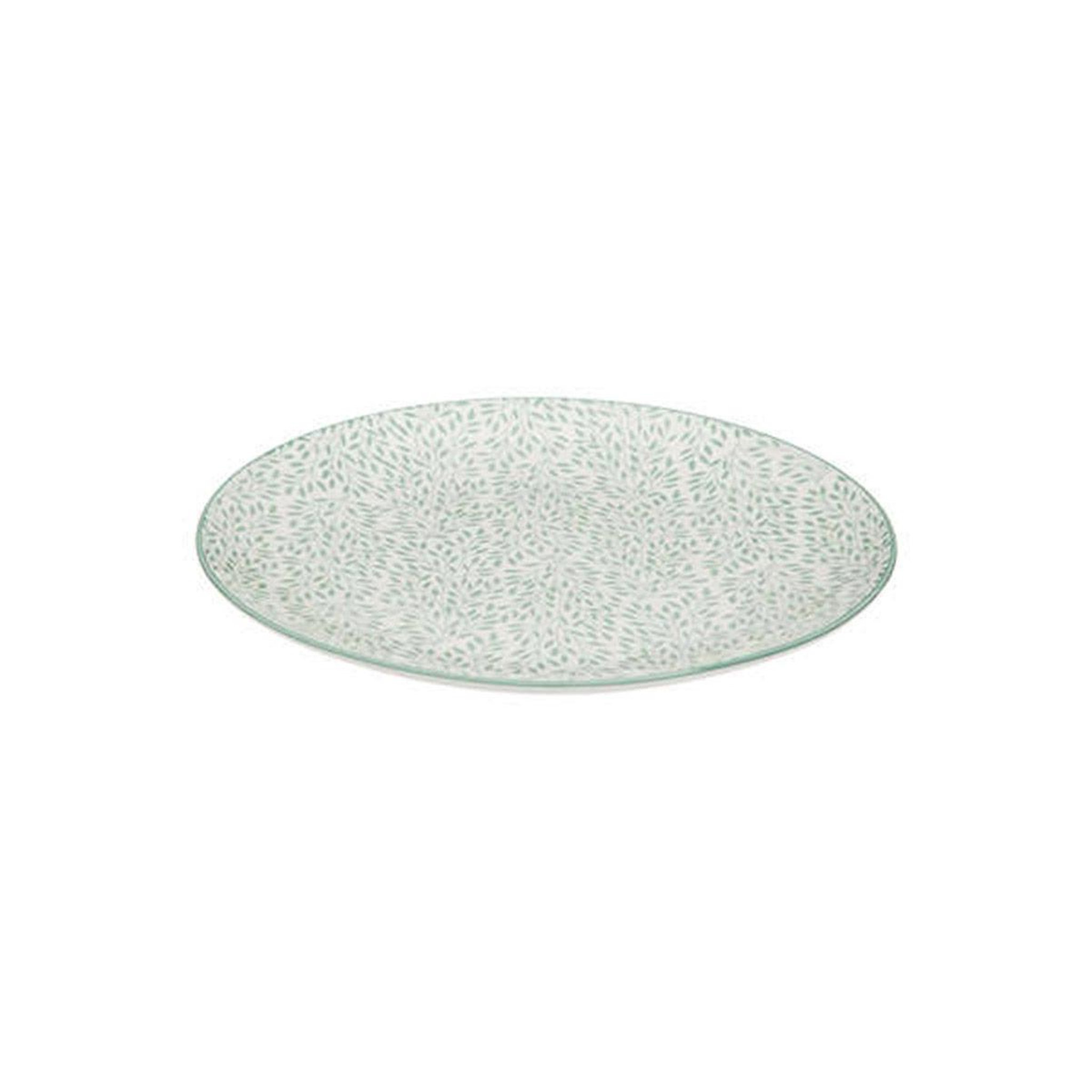 Voir la diapositive 2 : SECRET DE GOURMET Lot de 6 Assiettes Plates  Jasmin  26cm Bleu