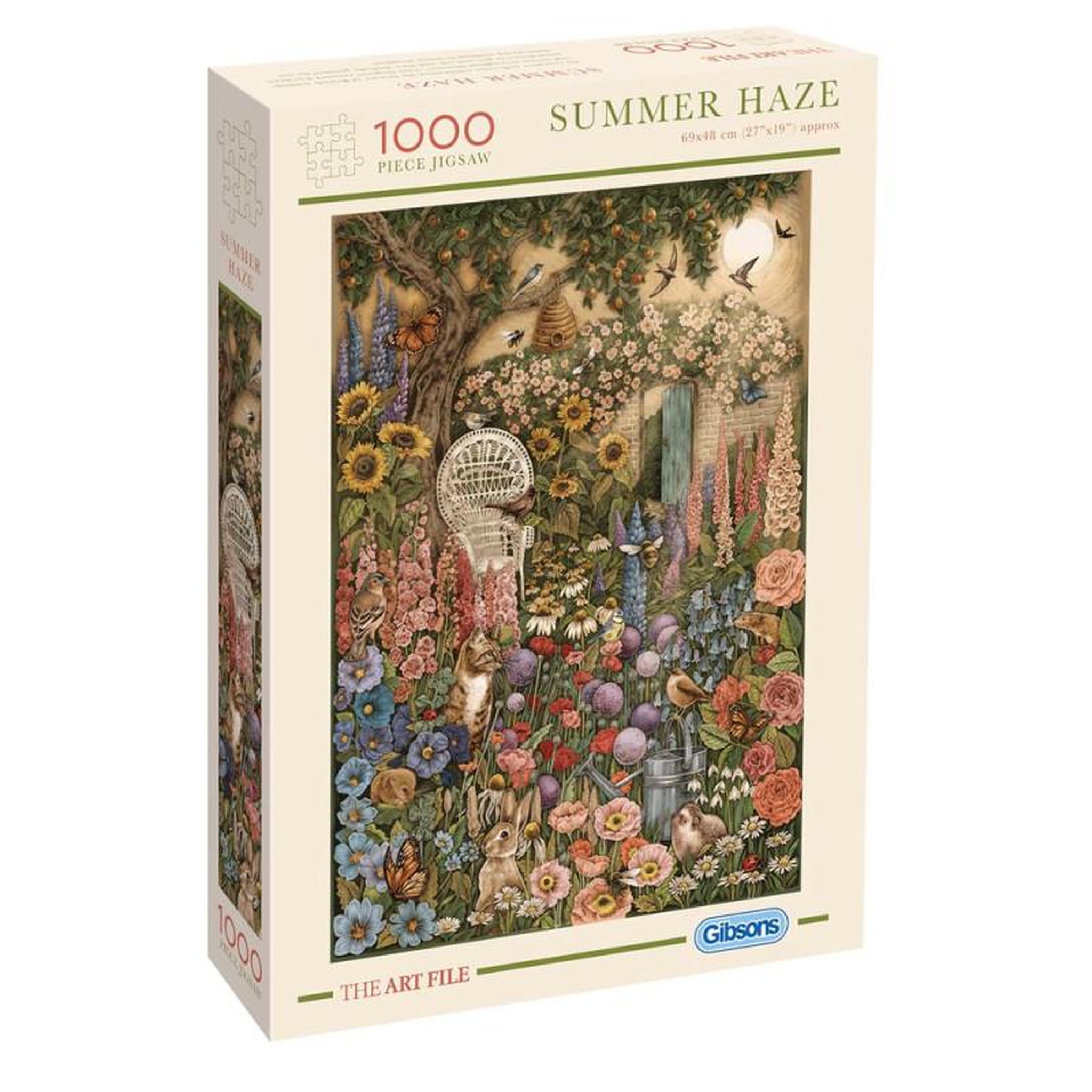 Gibsons Puzzle 1000 pièces – Summer Haze – Scène estivale illustrée – Adulte – Gibsons
