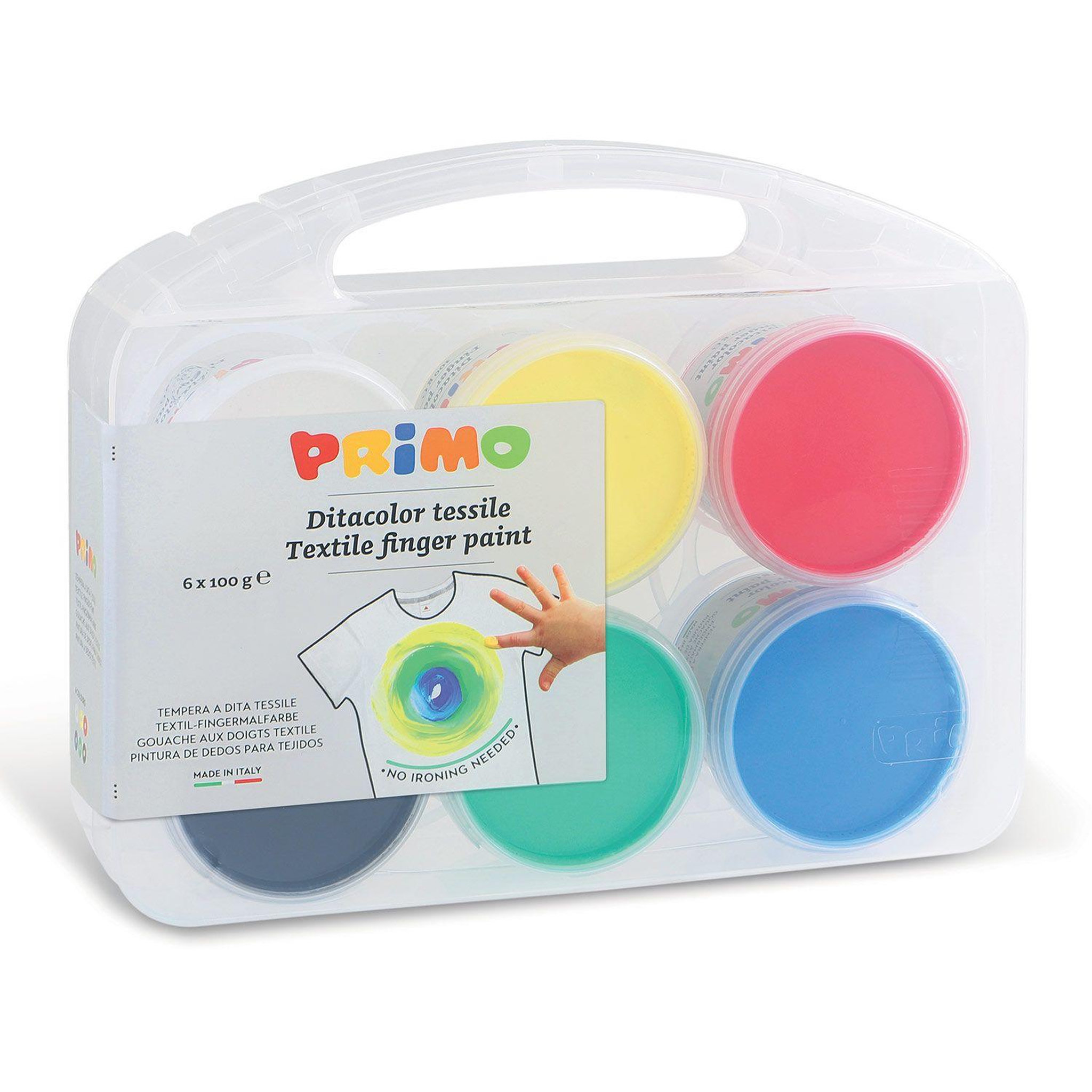 PRIMO 6 peintures au doigt pour textile