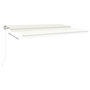 Voir la diapositive 5 : VIDAXL Auvent manuel retractable avec poteaux 5x3,5 m Creme