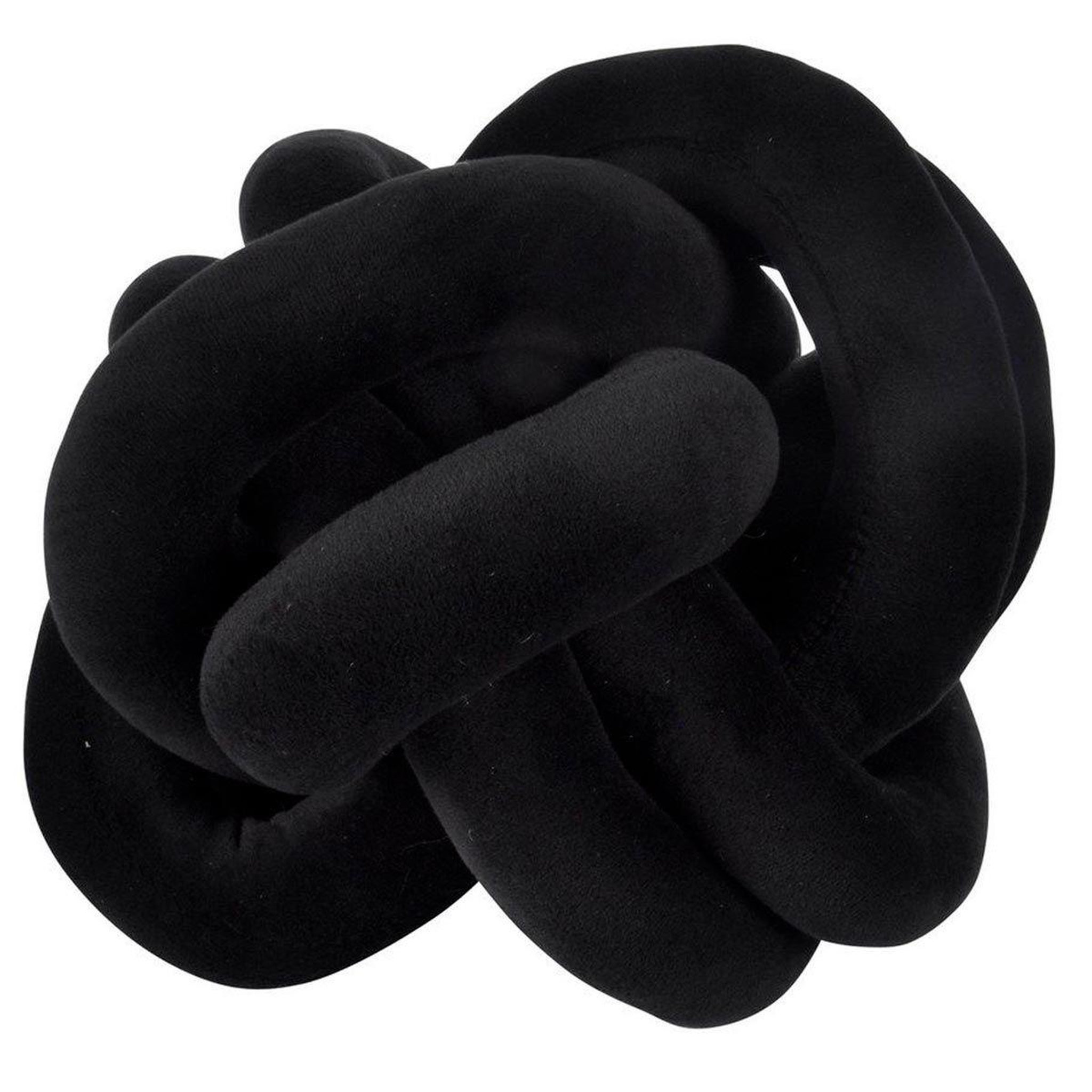 HOMEA Coussin nœud déco  wild kids  20cm noir