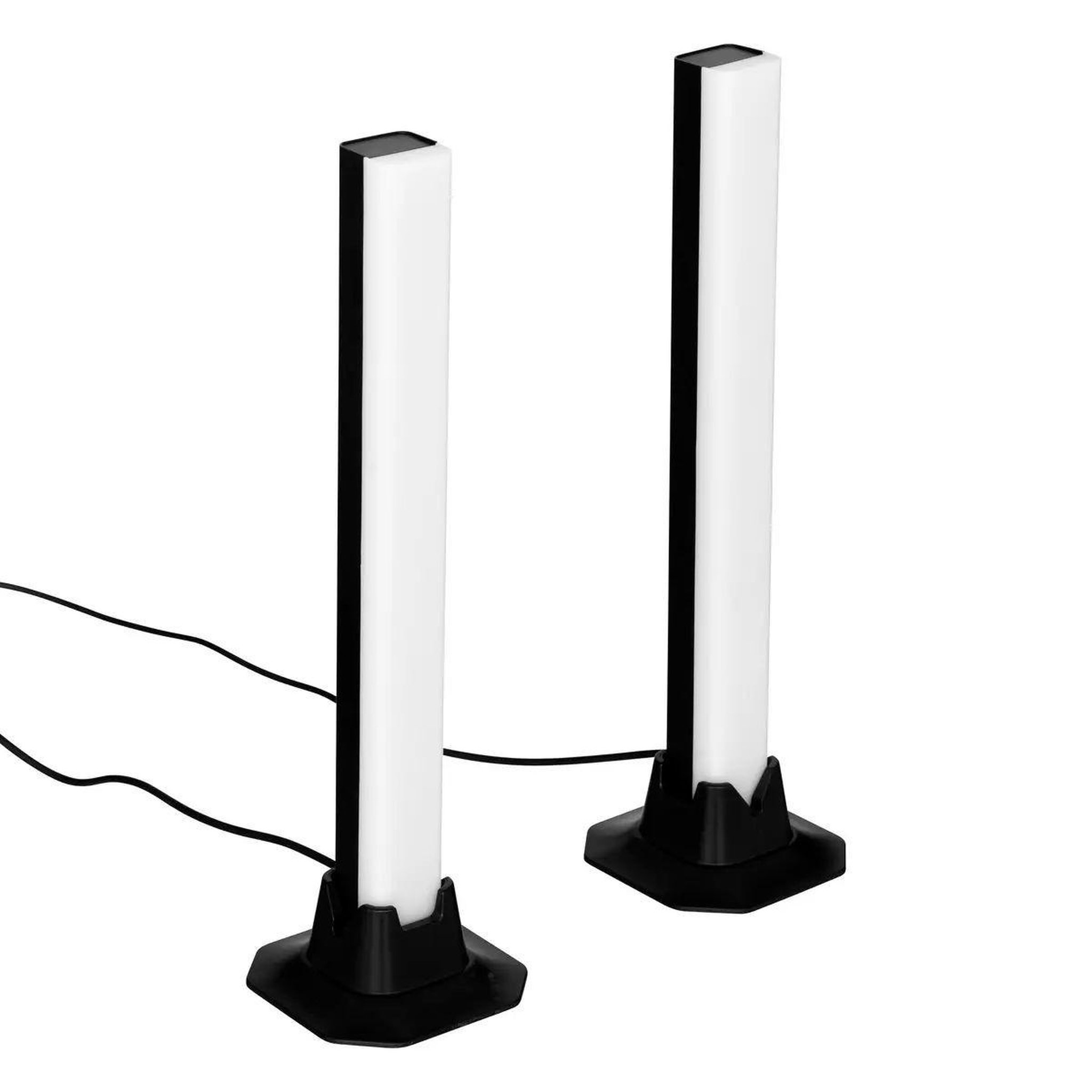 ATMOSPHERA Lot de 2 barres lumineuses  paol  32cm noir