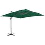 Voir la diapositive 1 : VIDAXL Parasol de jardin en porte-a-faux et poteau en aluminium vert