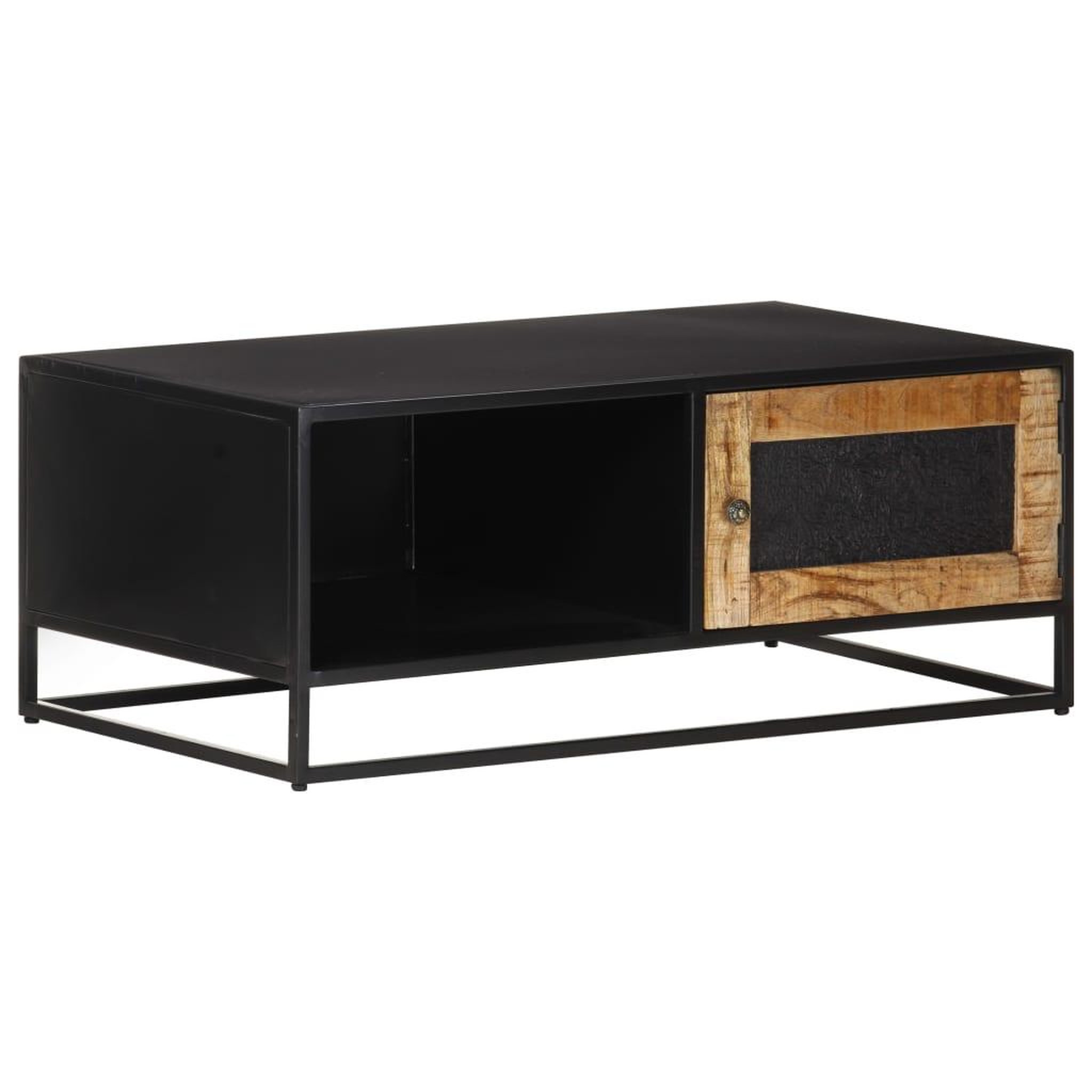 VIDAXL Table basse 90x50x35 cm bois de manguier brut