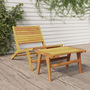 Voir la diapositive 1 : VIDAXL Chaise de jardin avec repose-pieds Bois de teck solide