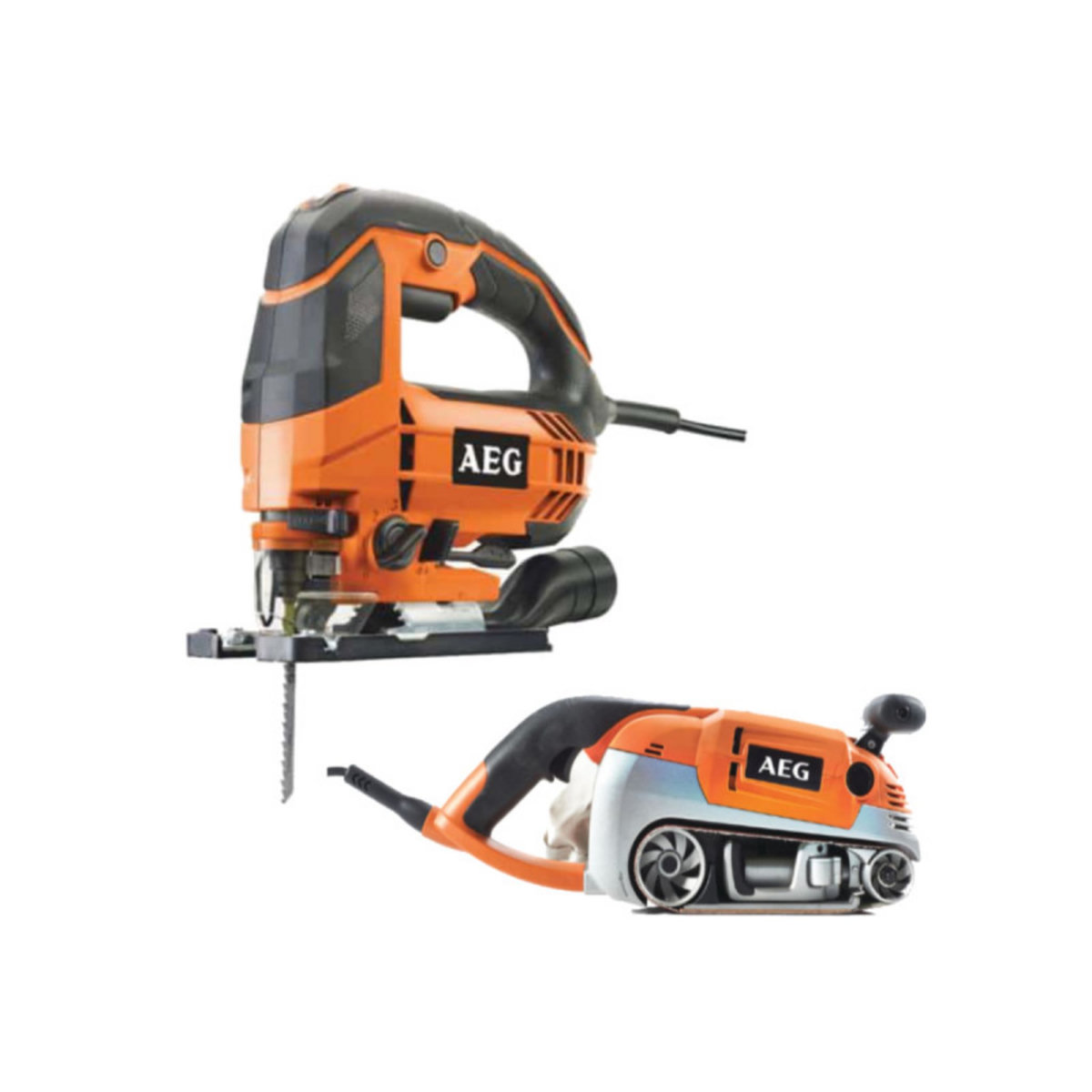 AEG Pack AEG Scie sauteuse pendulaire électrique AEG - 700W - STEP 100X - Ponceuse à bande électrique 1
