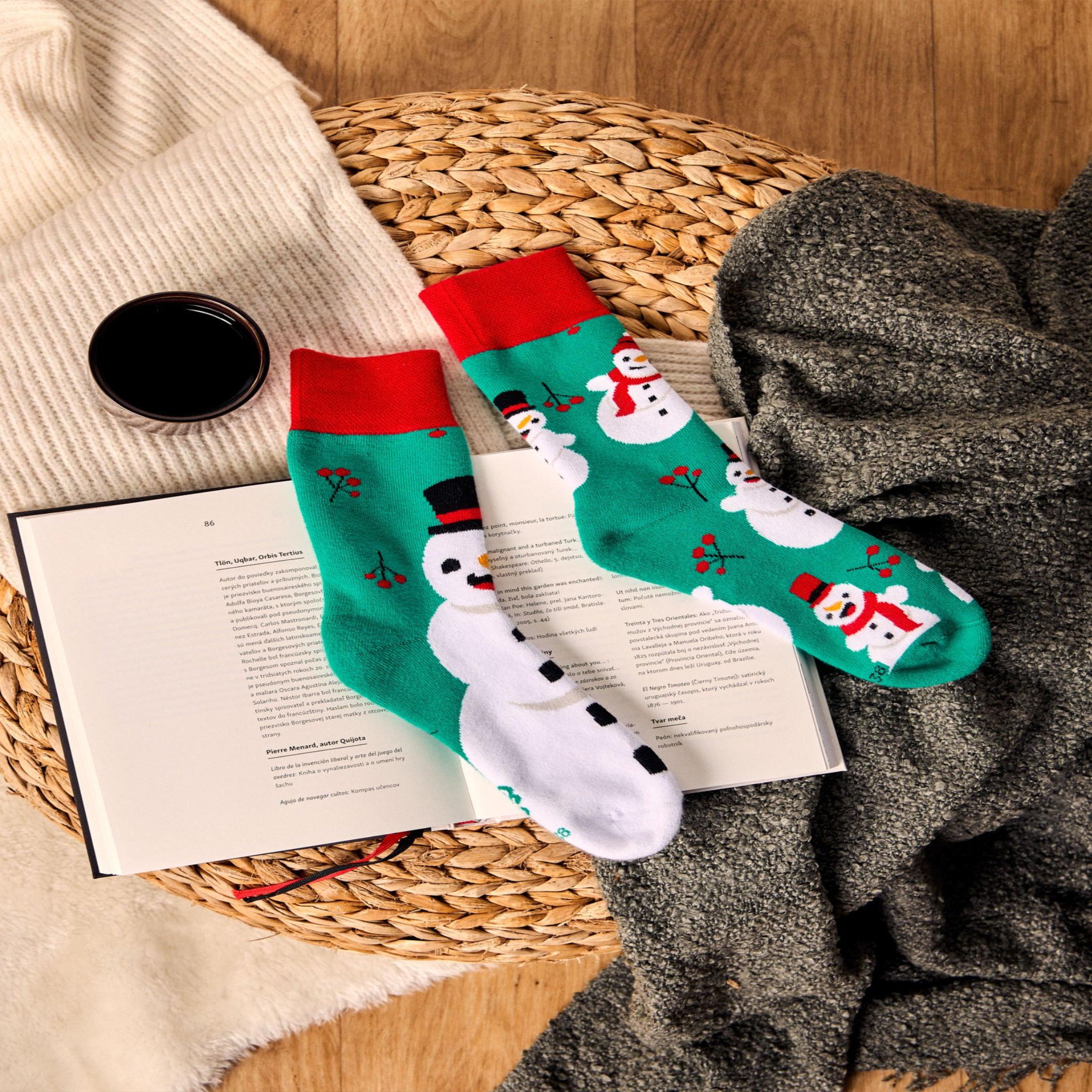 Voir la diapositive 5 : DEDOLES Chaussettes chaudes m. Et mme bonhomme de neige