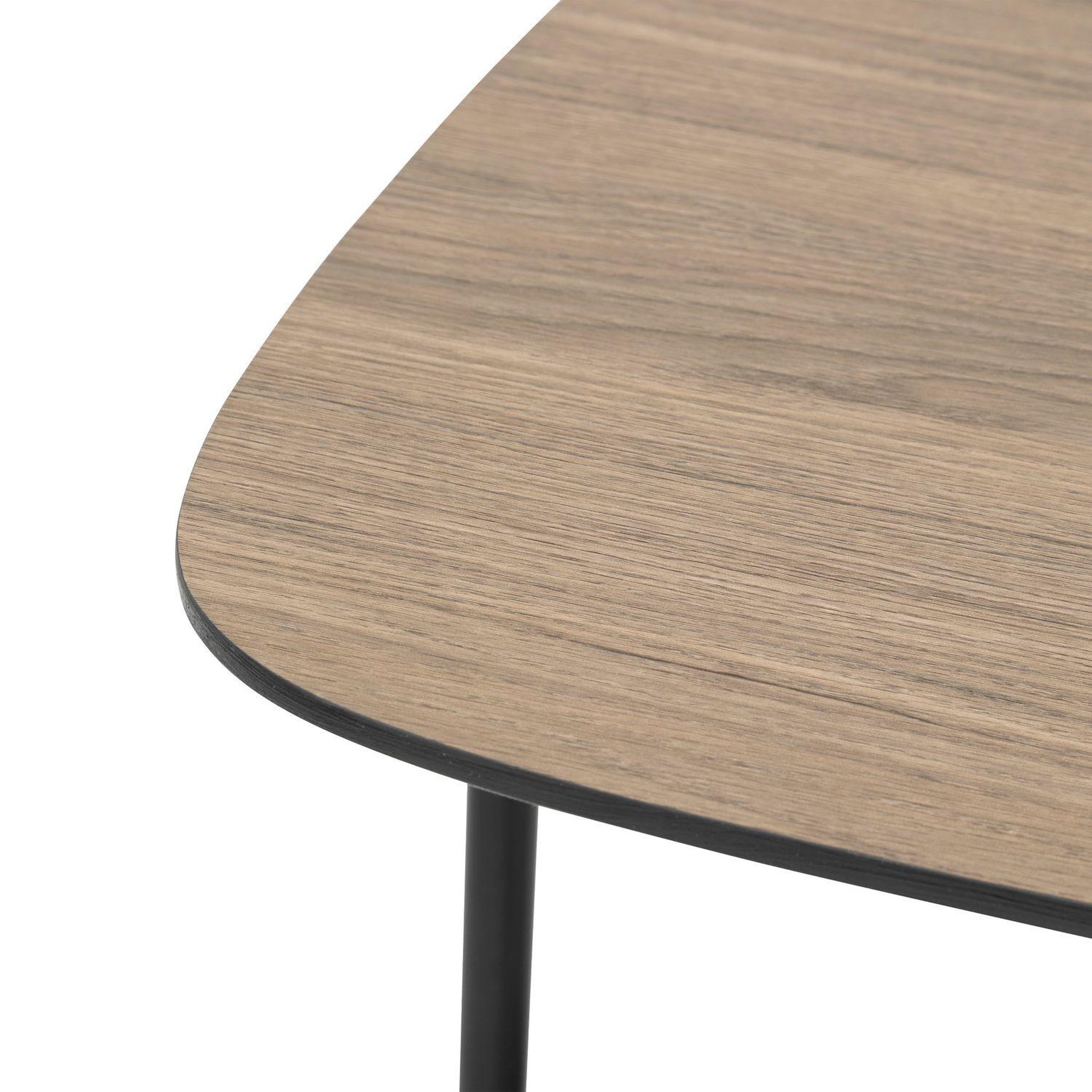 Voir la diapositive 3 : ATMOSPHERA Table à café effet bois et métal hodia - noir